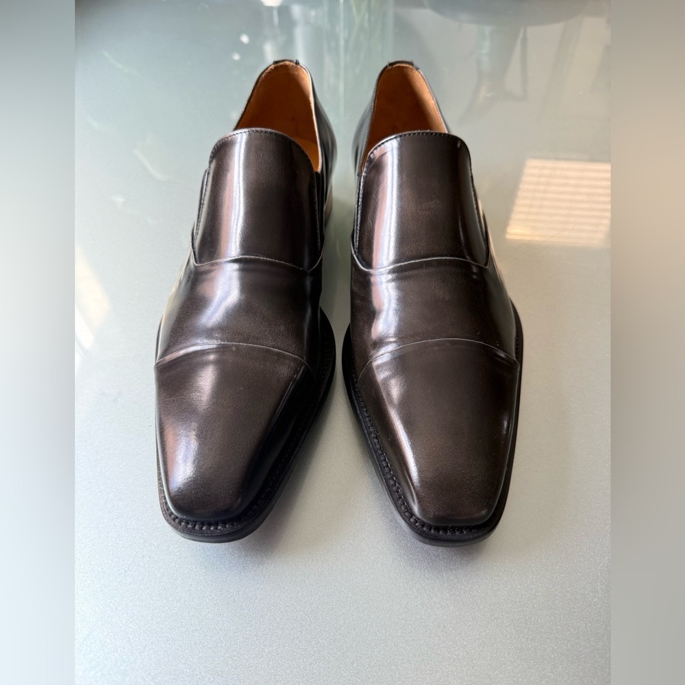 Donald / Pliner Elegant Black Leather Men's Loafers